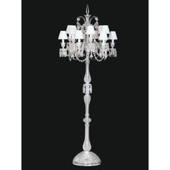 Collection Regina Floor Lamp, Metal and Crystal, NCP 201/12 WS by JAGO