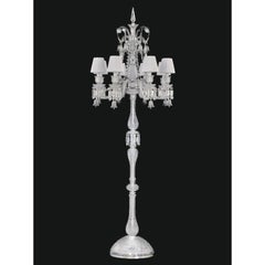 Collection Regina Floor Lamp, Metal and Crystal, NCP 201/8 WS by JAGO