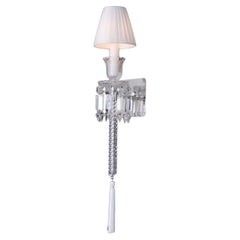 Collection Regina Wall Lamp, Metal and Crystal, NCA 201/L/WS by JAGO
