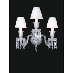 Collection Regina Wall Lamp, Metal and Crystal, NCA 204/WS by JAGO