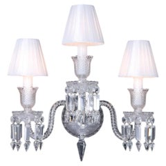 Collection Regina Wall Lamp, Metal and Crystal, NCA 204/WS by JAGO