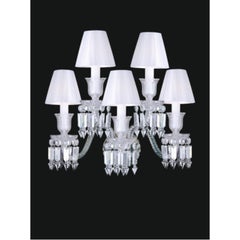 Collection Regina Wall Lamp, Metal and Crystal, NCA 205/WS by JAGO