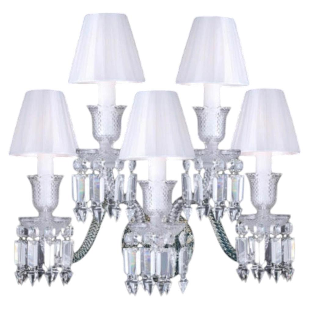 Collezione Regina - Lampada da parete, metallo e cristallo, NCA 205/WS di JAGO