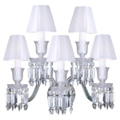 Collection Regina Wall Lamp, Metal and Crystal, NCA 205/WS by JAGO