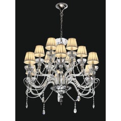 Collection Royal Chandelier, Metal and Crystal, NCS 441 WS by JAGO