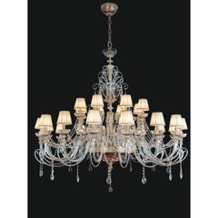 Collection Royal Chandelier, Metal and Crystal, NCS 459 WS by JAGO
