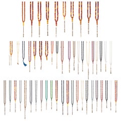 Collection Semi-Precious Stones Malachite Agate Amber Prayer Beads Worry Beads