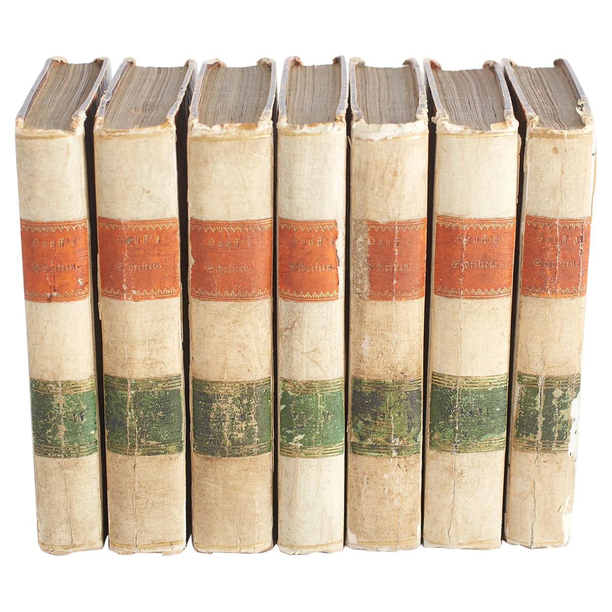 Collection of 18th century soft vellum bound books at 1stDibs