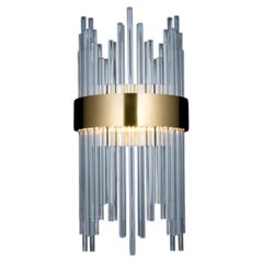 Collection Spiga Wall Lamp, Metal and Glass, NCL 148 by JAGO