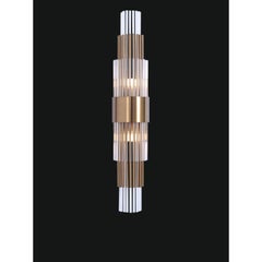 Kollektion Spiga Wandleuchte, Metall und Glas, NCL 170 von JAGO