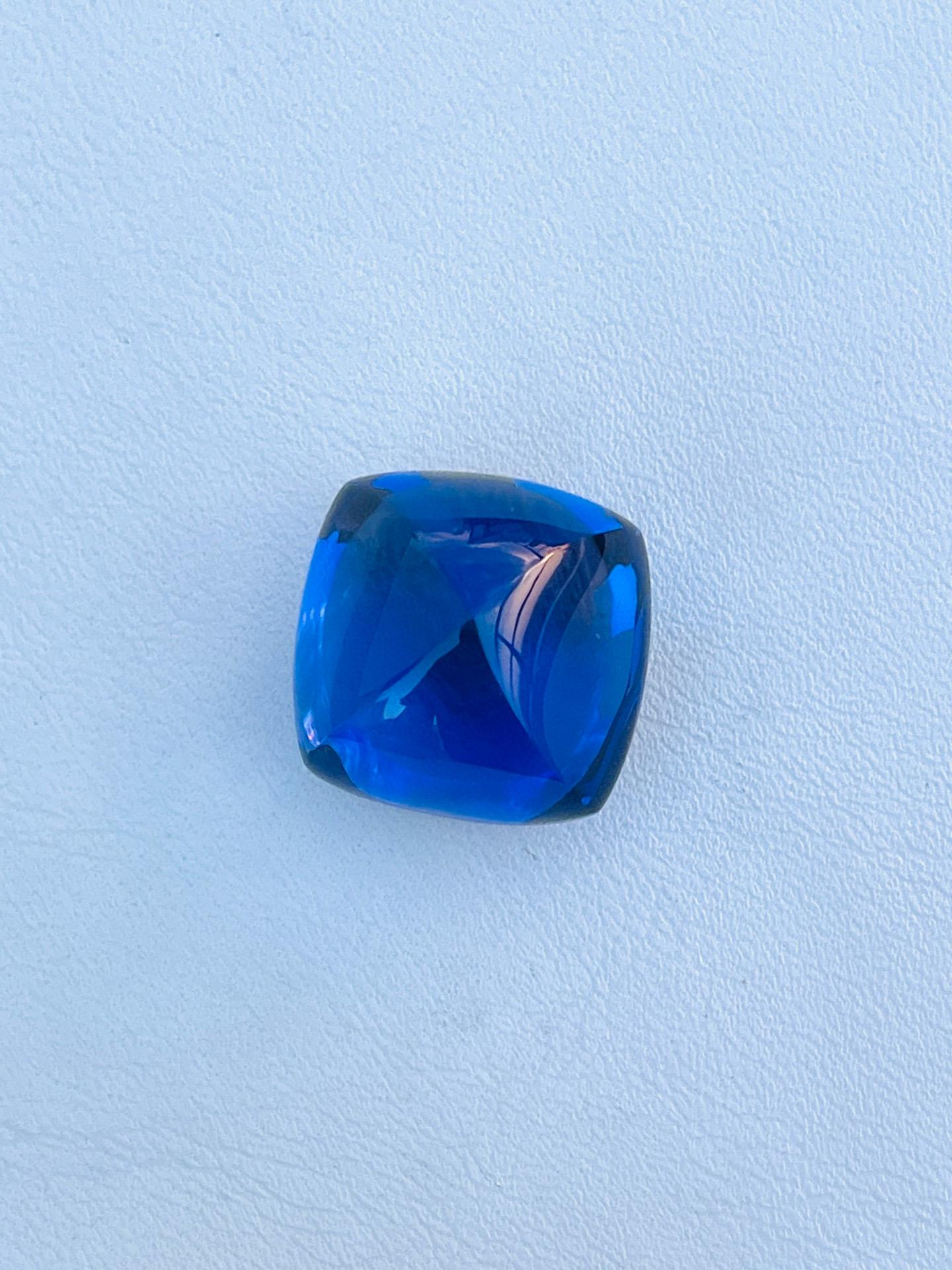 Cabochon collection tanzanite 41.81ct royal blue cabochon 100% clean gemstone  For Sale