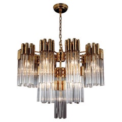 Collezione Urano: lampadario in metallo, cristallo e vetro, NCS 166/100 di JAGO