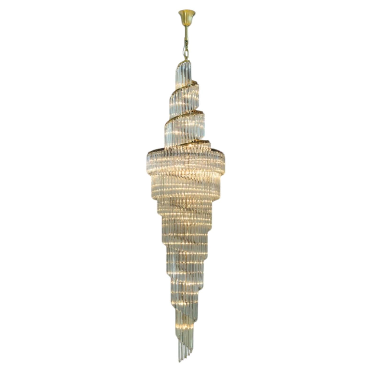 Collection Venere Chandelier, Metal and Crystal, NCS 133 by JAGO