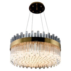 Collection Venere Chandelier, Metal and Crystal, NCS 134/100 by JAGO