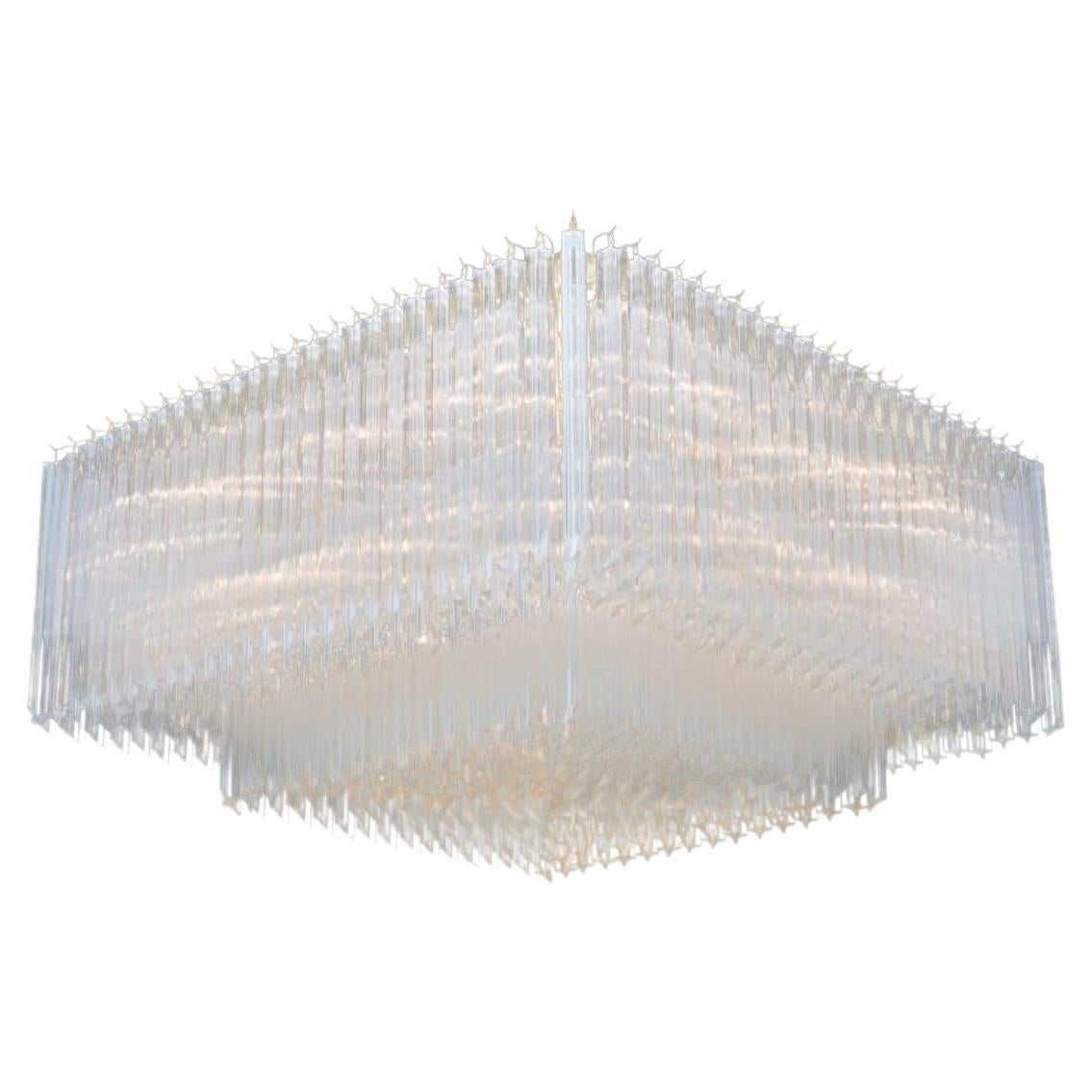 Collection Venere Chandelier, Metal and Crystal, NCS 137 by JAGO For Sale