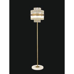 Collection Venere Floor Lamp, Metal and Crystal, NCP 104 by JAGO