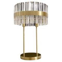 Collection Venere Table Lamp, Metal and Crystal, NCL 143 by JAGO