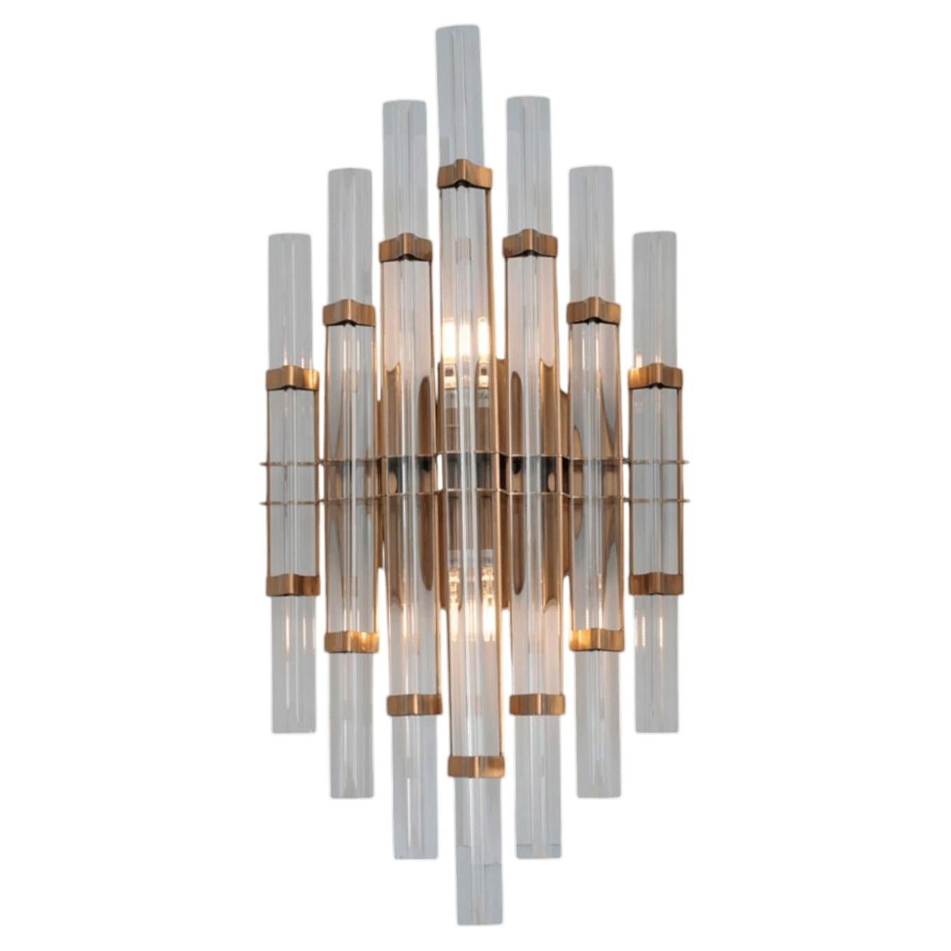 Collection Venere Wall Lamp, Metal and Crystal, NCA 250 by JAGO