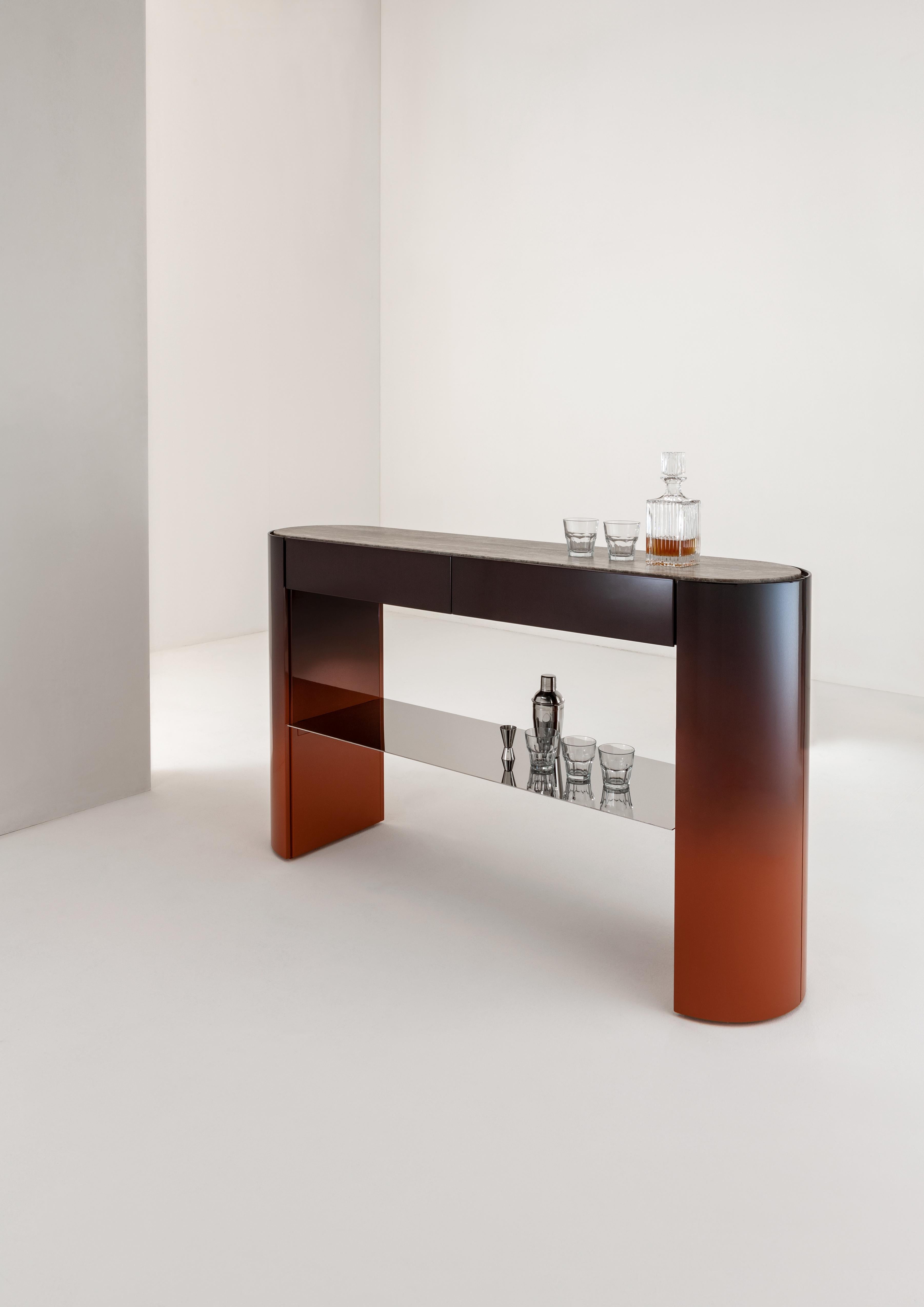 Post-Modern Collectionist Console Table by Laurameroni For Sale
