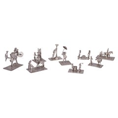 Collection'S Silver, miniature in argento olandese che raffigurano vecchie professioni