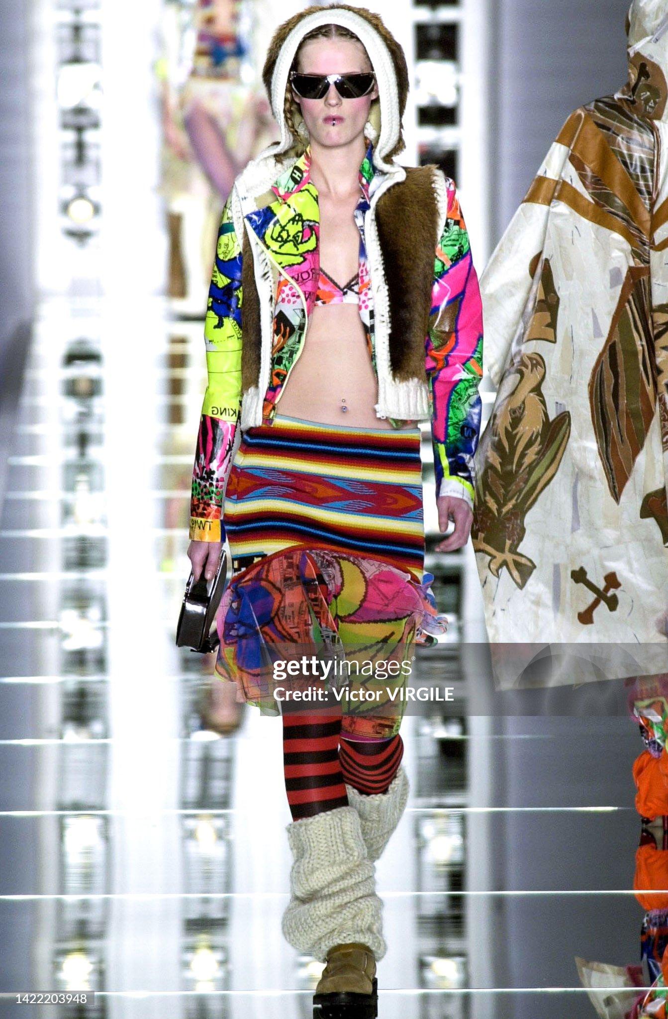 Women's Collector! 2001 Fall RTW John Galliano for Christian Dior Sleeveless hooded / ve For Sale