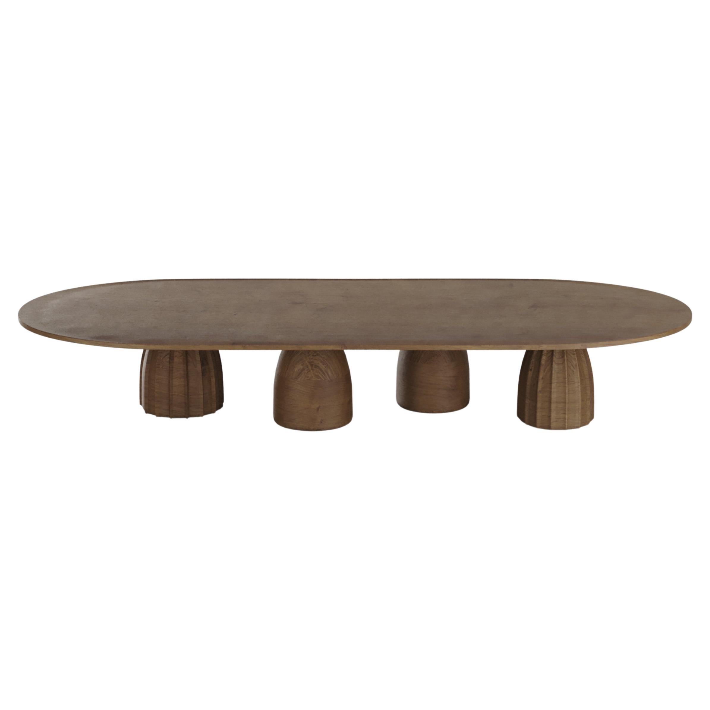 Collector- 21st Century Designed by Alter Ego Djembe Center Table Dark Oak 