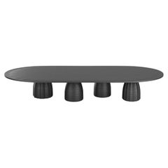 Collector- 21st Century Designed by Alter Ego Djembe Center Table Black Oak 