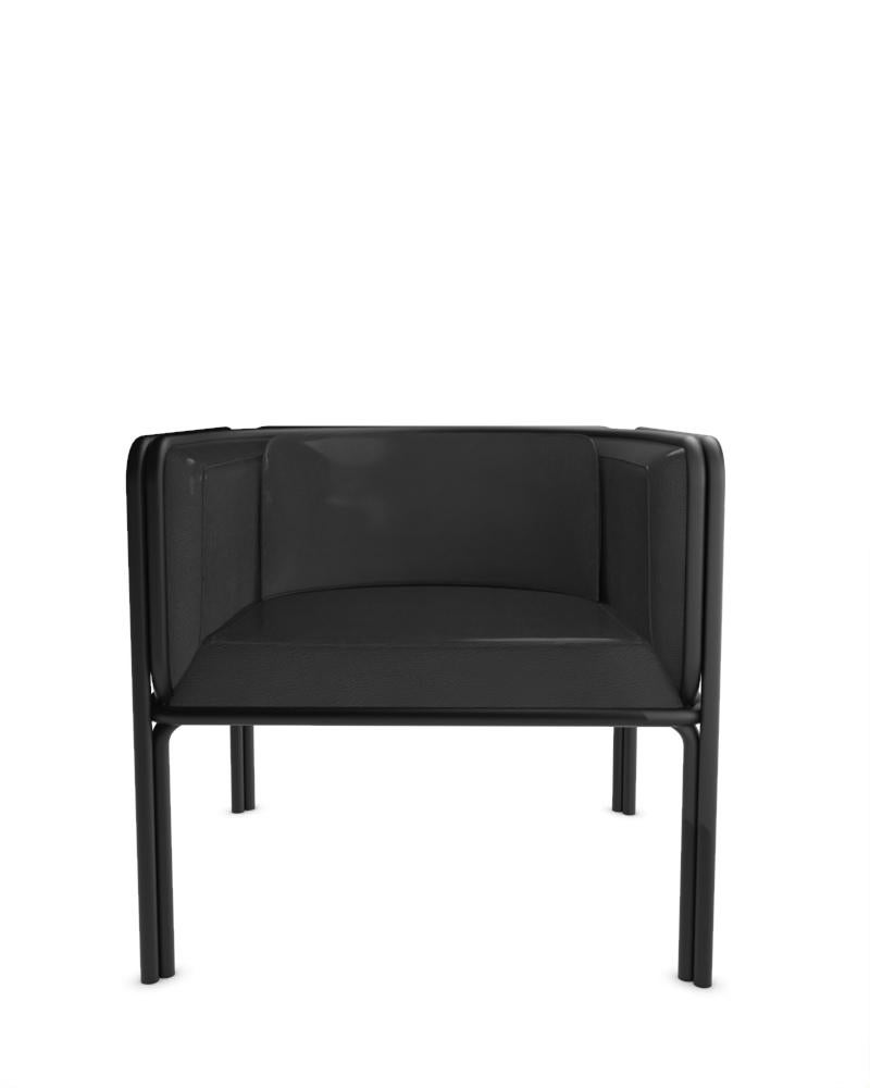 Collector AZ1 Armchair Designed by Francesco Zonca in Leather and Black Metal

Introducing the AZ1 Armchair – a marriage of rugged strength and refined elegance. This unique chair, seamlessly blends the industrial allure of iron with the sumptuous