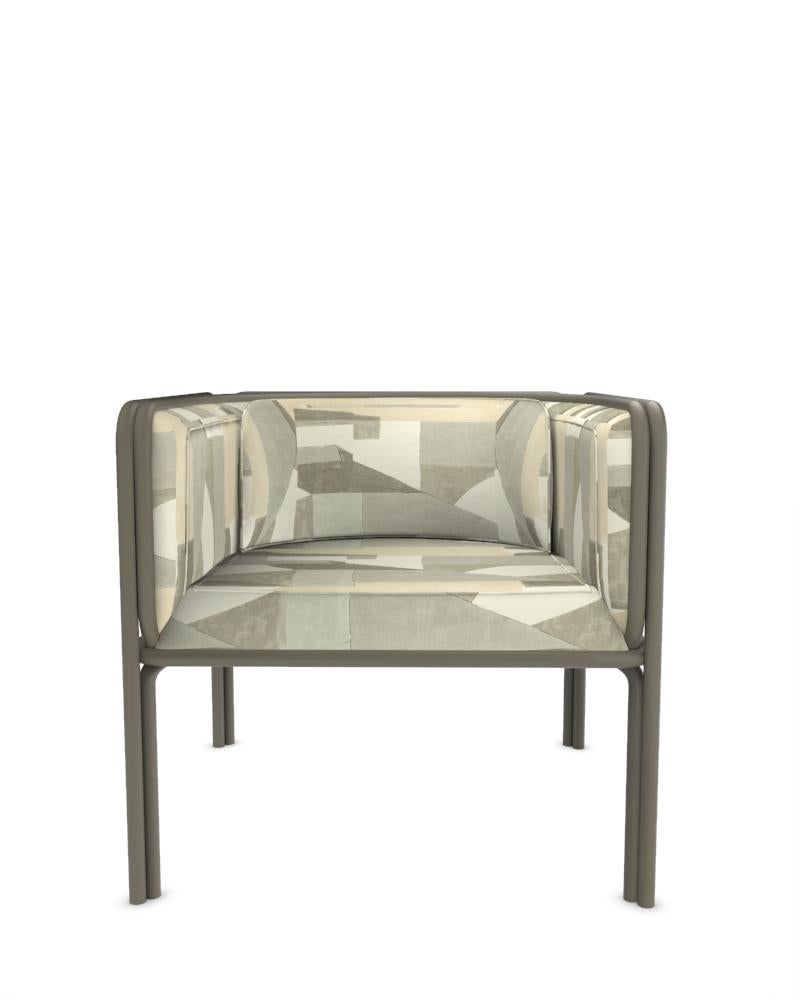 Fauteuil Collector AZ1 Designé par Francesco Zonca en tissu District Alabaster et métal laqué vert

Voici le fauteuil AZ1 - un mariage de robustesse et d'élégance raffinée. Cette chaise unique allie harmonieusement l'allure industrielle du fer et le