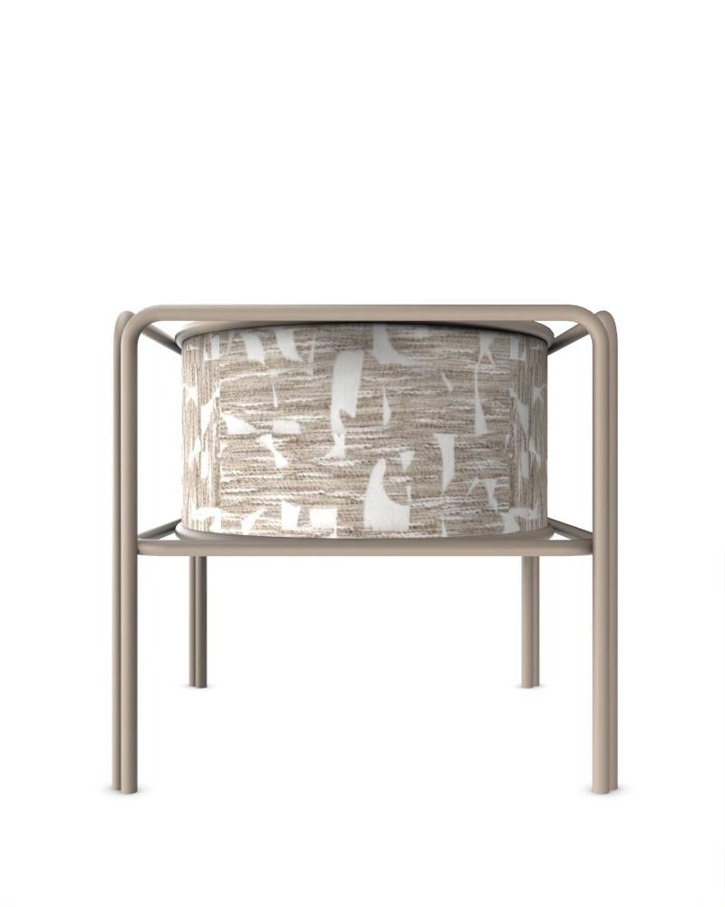 Fauteuil Collector AZ1 Tissu Douce Folie et métal Light Brown par Francesco Zonca Neuf - En vente à Castelo da Maia, PT