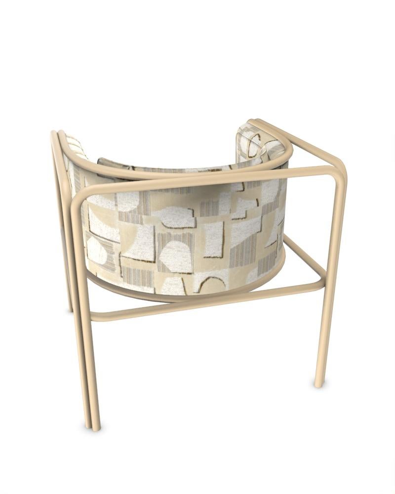 Collector AZ1 Poltrona Hymne in tessuto beige e metallo beige di Francesco Zonca In condizioni Nuovo in vendita a Castelo da Maia, PT