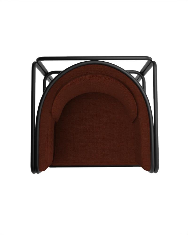 Collector AZ1 Sessel Wood Fabric & Schwarzes Metall by Francesco Zonca (21. Jahrhundert und zeitgenössisch) im Angebot