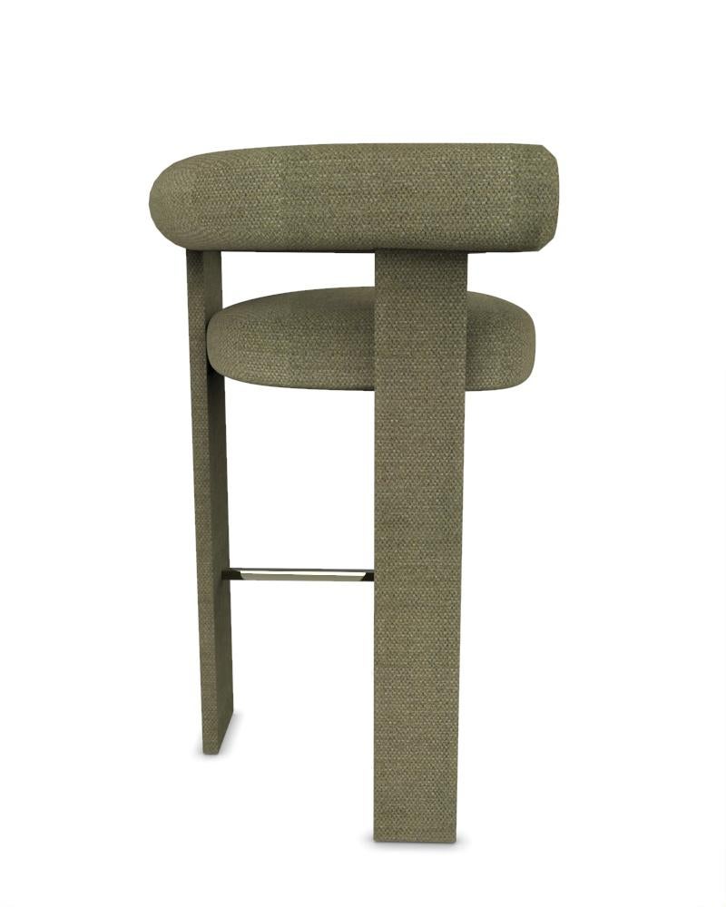 Portuguese Collector Cassette Bar Chair Fully Upholstered in Safire 05 Fabric by Alter Ego For Sale