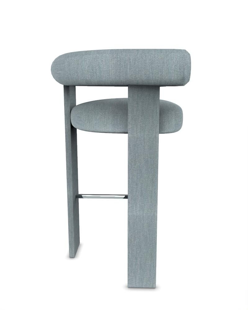 Sedia da bar moderna a cassetta Collector completamente rivestita in tessuto Tricot Light Seafoam di Alter Ego


L 45 cm  17,7