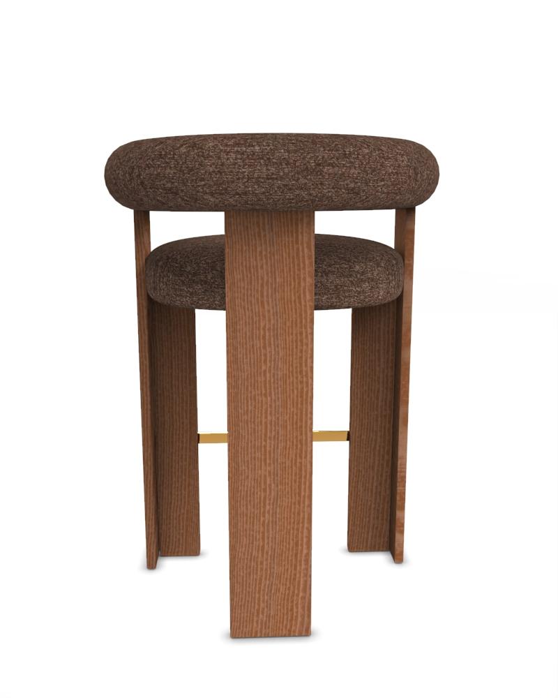 Collector Cassette Bar Chair Upholstered in Brown Fabric by Alter Ego In New Condition For Sale In Castelo da Maia, PT