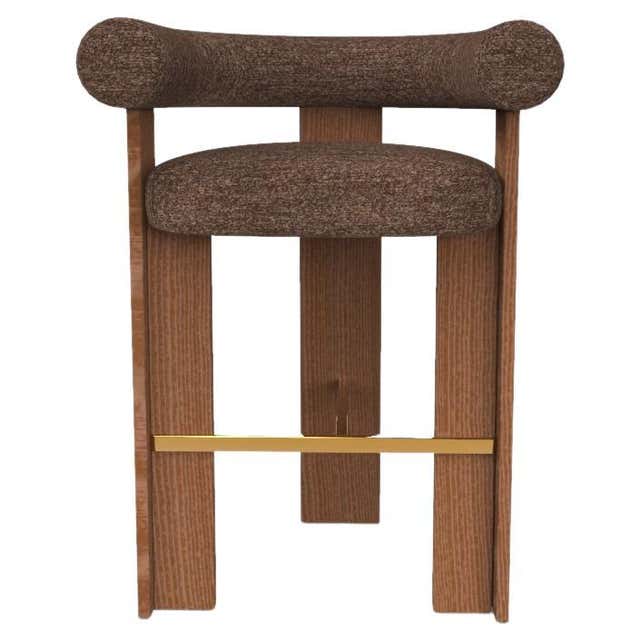 PUNK Chair in Glass, Wood and Steel Upholstered in Fabric by ...