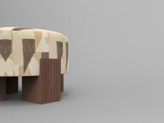 Il puff a cassetta Collector in tessuto District Silt di Alter Ego Studio