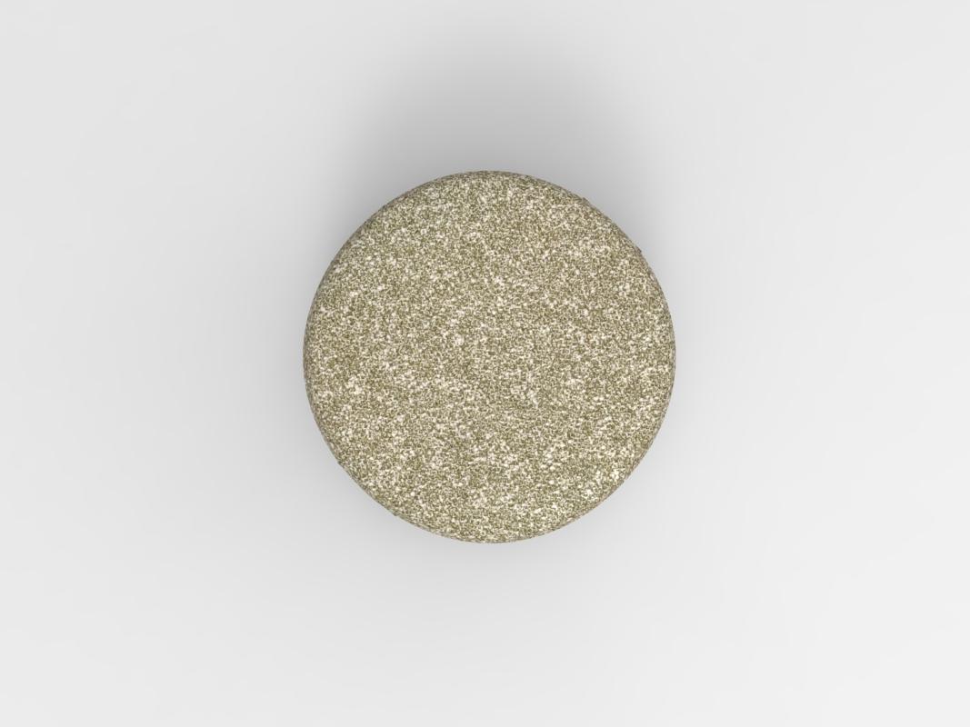 Contemporary Collector Cassette Puff in Kvadrat Zero 0002 Fabric by Alter Ego Studio For Sale