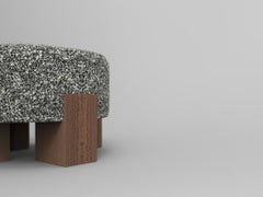 Collector Cassette Puff in Kvadrat Zero 0004 Fabric by Alter Ego Studio