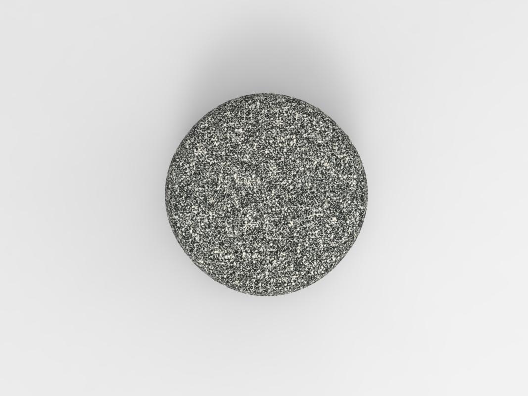 Contemporary Collector Cassette Puff in Kvadrat Zero 0004 Fabric by Alter Ego Studio For Sale