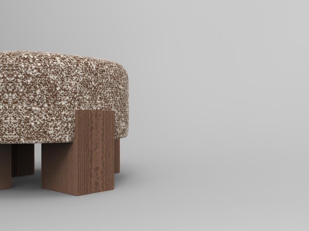 Collector Contemporary Cassette Puff in Kvadrat Zero 0009 Fabric by Alter Ego Studio

This piece is underpinned by a Minimalist and sophisticated aesthetic of clean lines.

Dimensions
Ø 60 cm 23”
H 38 cm 15”

Product features
Structure in Oak wood.