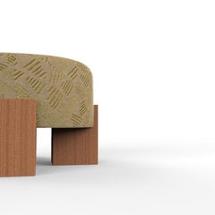 Collector Cassette Puff in Linen Kuba by Larsen Fabric by Alter Ego Studio