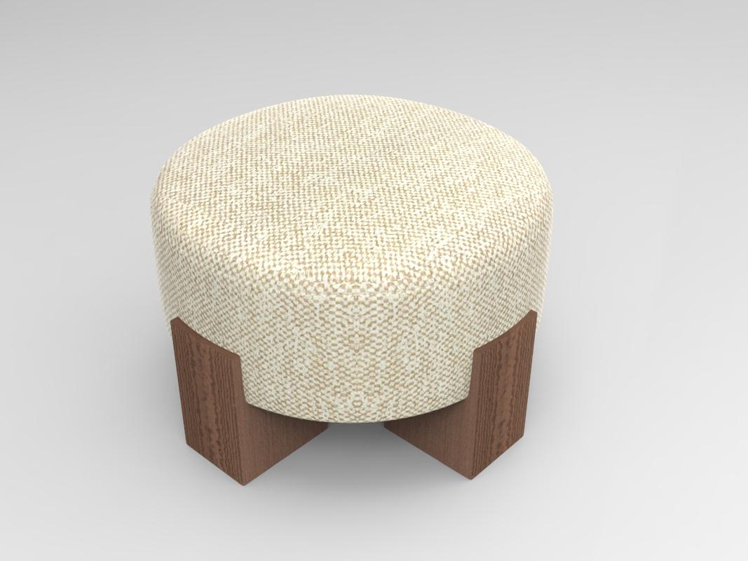 Collector Cassette Puff Outdoor Spugna Beige Fabric by Alter Ego Studio In New Condition For Sale In Castelo da Maia, PT