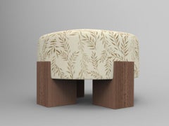 Collector Cassette Puff Outdoor Talea Linen Fabric by Alter Ego Studio
