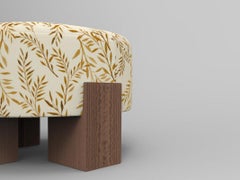 Collector Cassette Puff Outdoor Talea Yellow Fabric by Alter Ego Studio