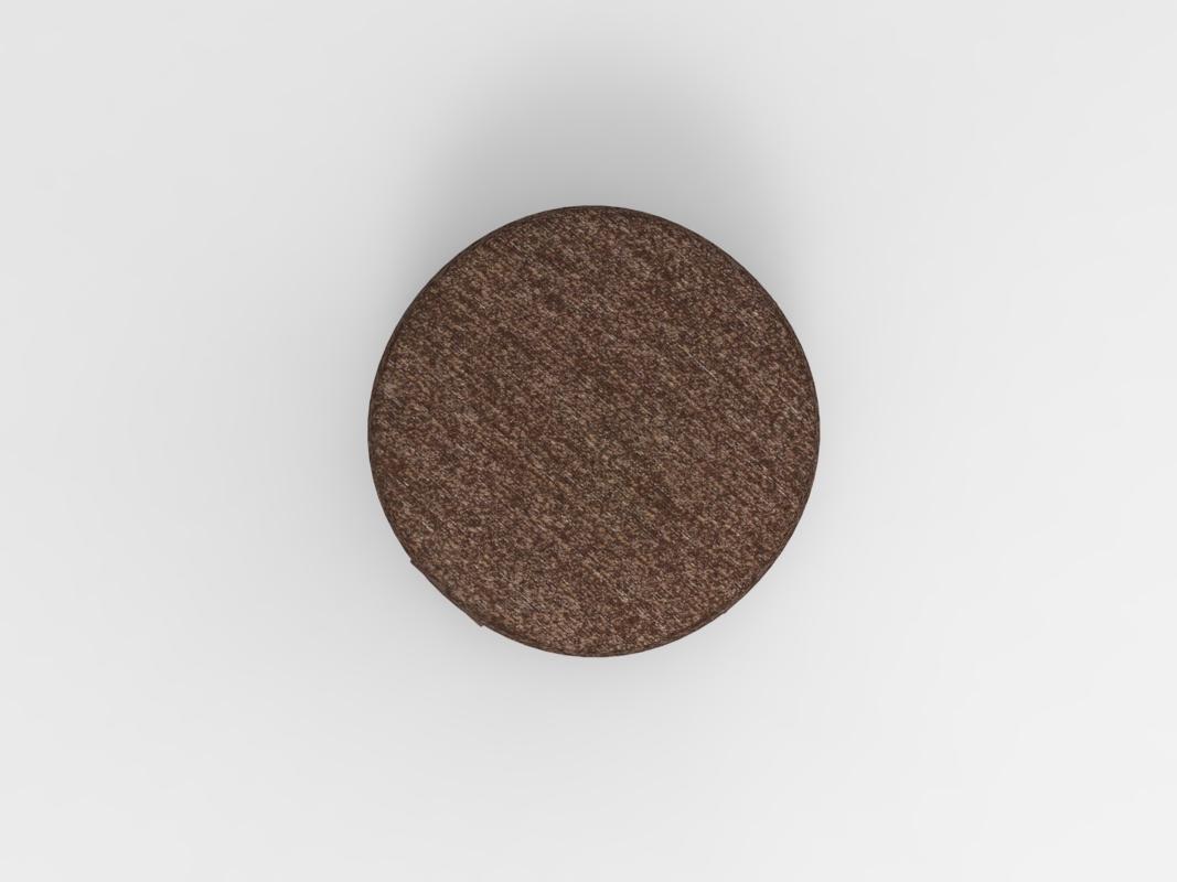 XXIe siècle et contemporain Collector Cassette Puff Outdoor Tricot Brown Fabric by Alter Ego Studio en vente