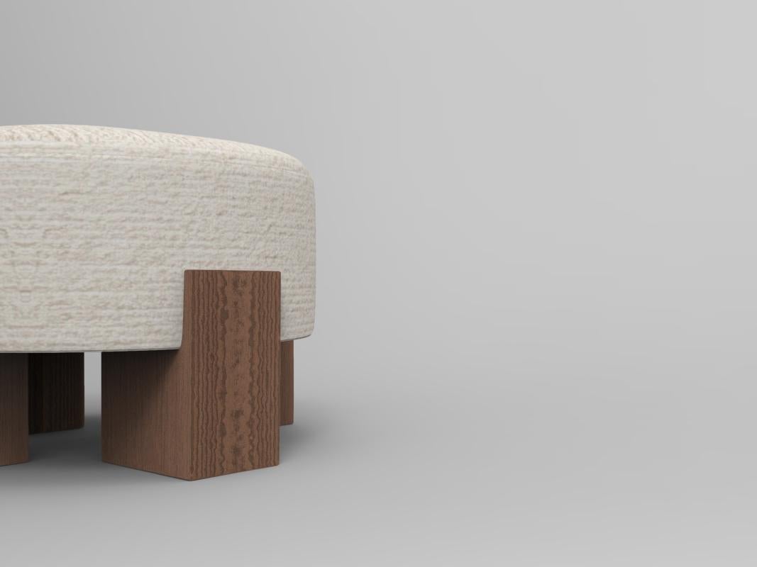Collector Contemporary Cassette Puff Outdoor Tricot Off White Fabric by Alter Ego Studio

This piece is underpinned by a Minimalist and sophisticated aesthetic of clean lines.

Dimensions
Ø 60 cm 23”
H 38 cm 15”

Product features
Structure in Oak