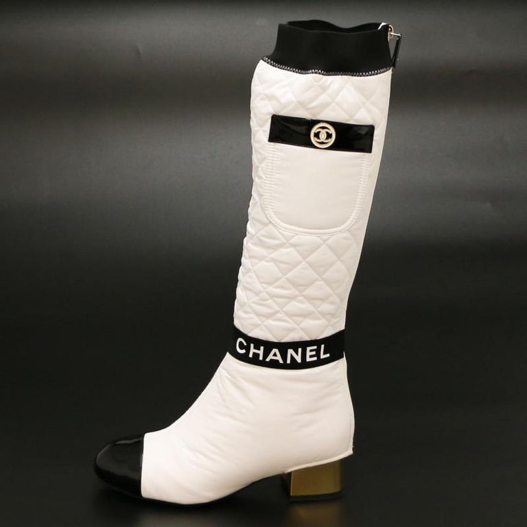 Collector Chanel Boots Size 37 For Sale at 1stDibs