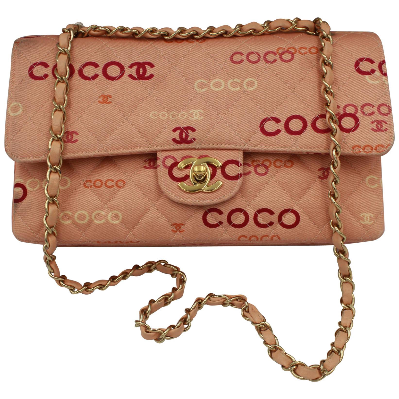 Collector Chanel Timeless bag in Pink Canvas