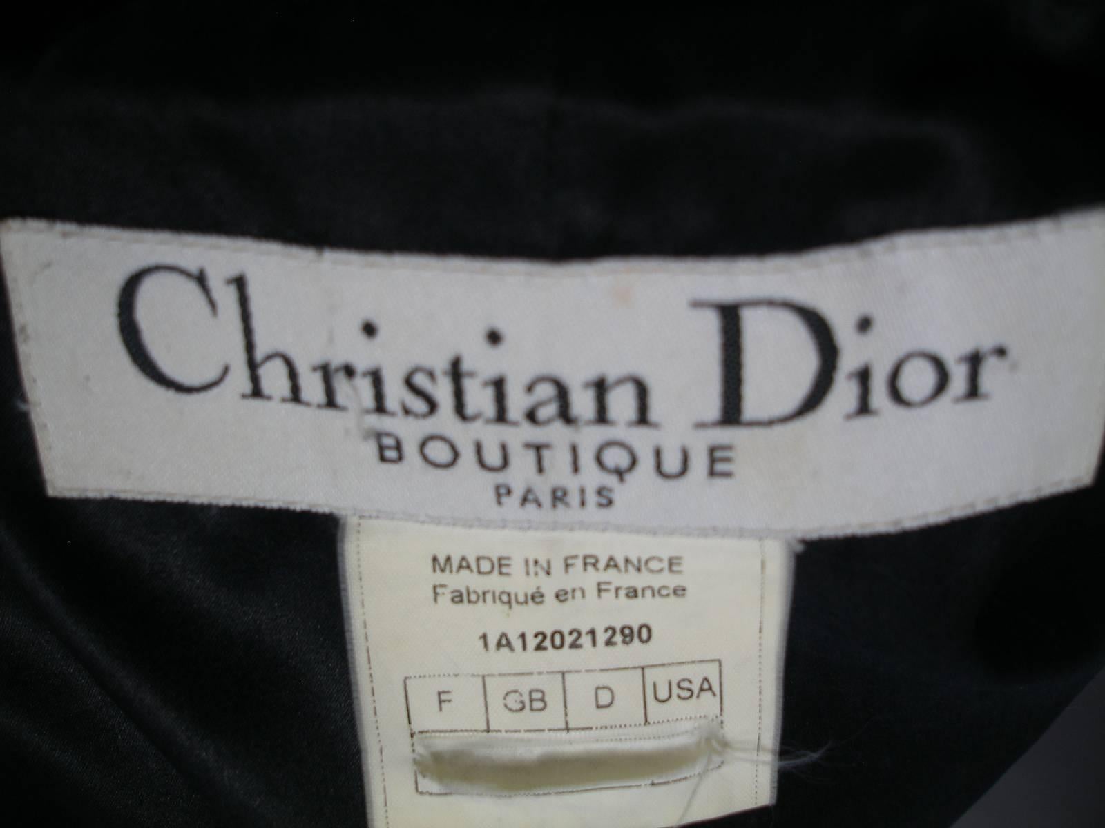 Veste en jean Christian Dior collectionneur avec logo funky amusant, années 1980  7